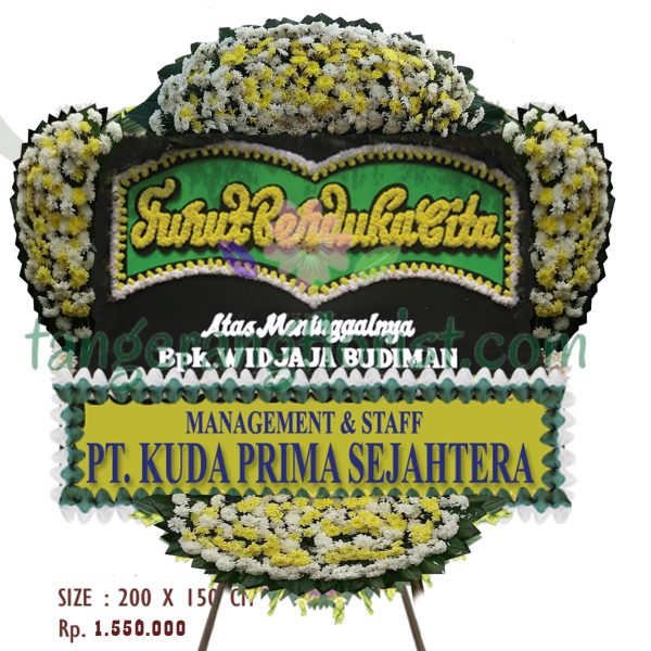 Bunga Papan Turut Berduka CIta sanft Tangerang