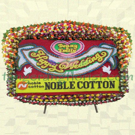 Bunga Papan Happy Wedding Be With You Tangerang