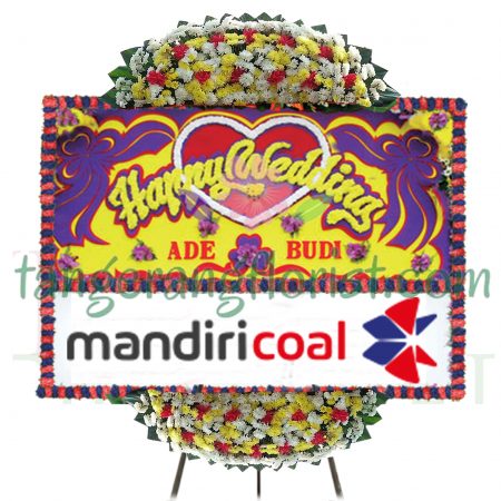 Bunga Papan Happy Wedding Exclaimation Tangerang